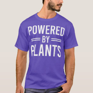 Powered by Pflanze Vegetarian Vegan Workout Pflanz T-Shirt