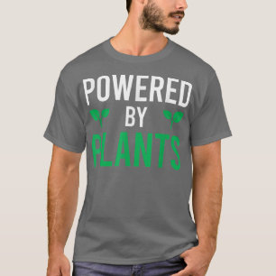 Powered by Pflanze Vegetarian Vegan Workout Pflanz T-Shirt