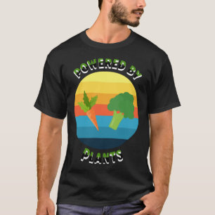 Powered by Pflanze vegetarische vegane Workout-Fes T-Shirt