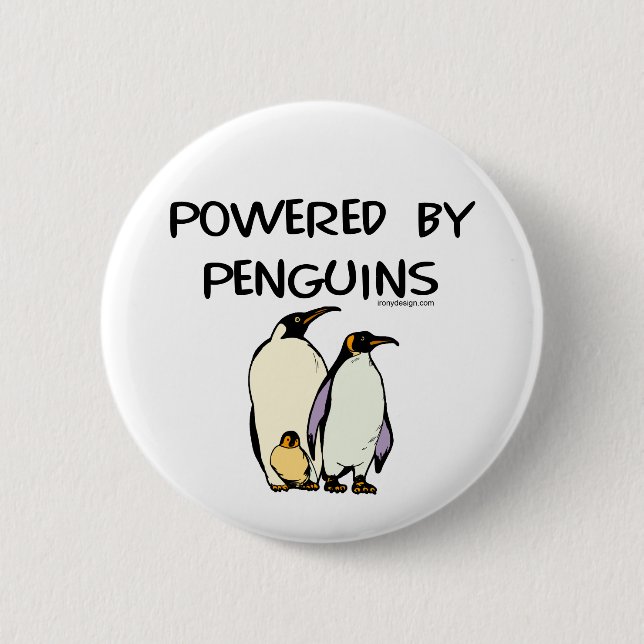 Powered by Pinguins Button (Vorderseite)