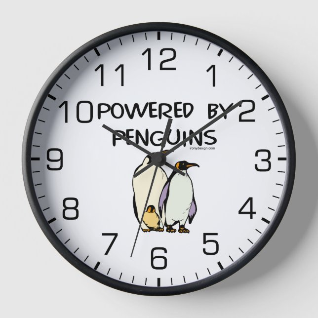 Powered by Pinguins Uhr (Vorderseite)