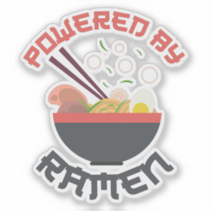 Powered by Ramen Aufkleber
