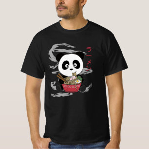 Powered by Ramen Sweet Panda Eats Ramen T-Shirt