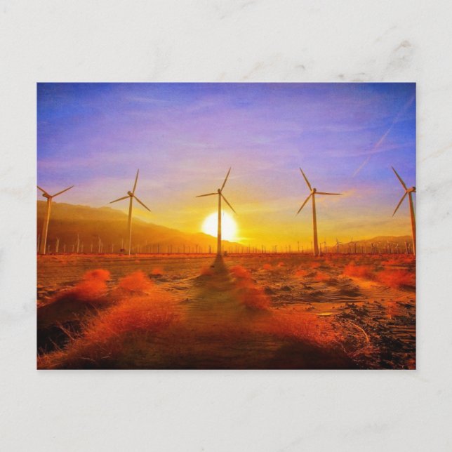 Powered by Wind Postkarte (Vorderseite)