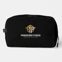 PowerForm Fitness Luxus-Gold-Emblem-Zubehörtasche