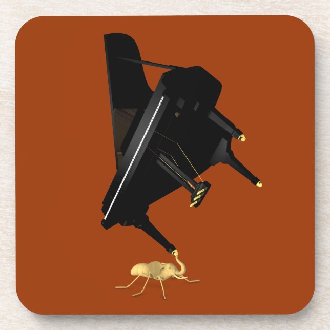 Powerful Eleph-Ant Getränkeuntersetzer (Vorderseite)