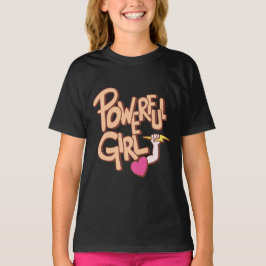 Powerful Girl Funny Niedlich T-Shirt