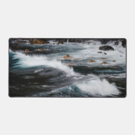Powerful Ocean Waves Coastal Art Photography Schreibtischunterlage