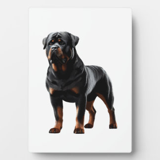 Powerful Rottweiler Stance � Bold Full-Body Dog Fotoplatte