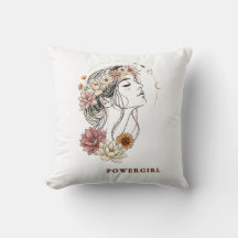 Powergirl – Florale Frau, Stärke & Selbstliebe