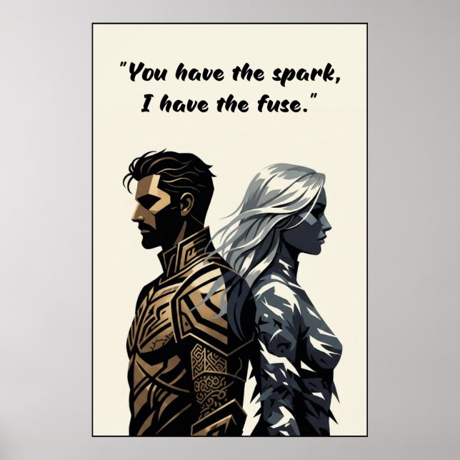 Powerless Book Quote Poster (Devant)