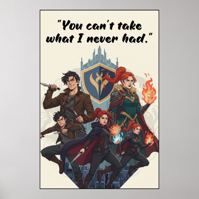 Powerless Book Quote Poster (Vorne)