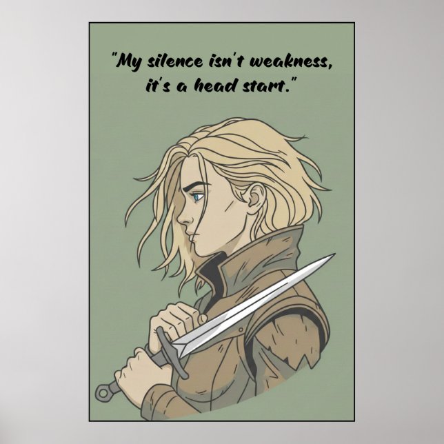 Powerless Book Quote Poster (Devant)