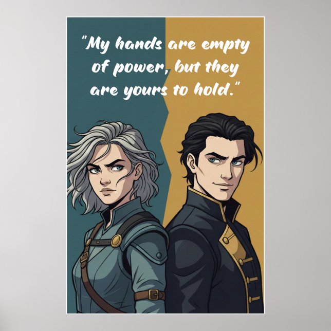 Powerless Book Quote Poster (Vorne)