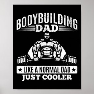 Powerlift Daddy Training Fitness Gym Bodybuildi Poster