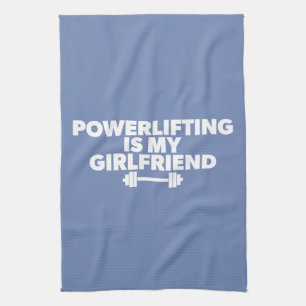 Powerlift ist meine Freundin Barbell Motivierend Handtuch