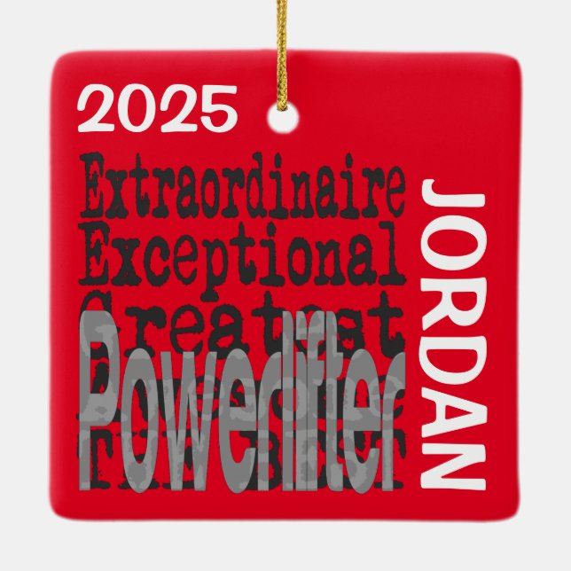 Powerlifter Extraordinator Keramikornament (Rückseite)