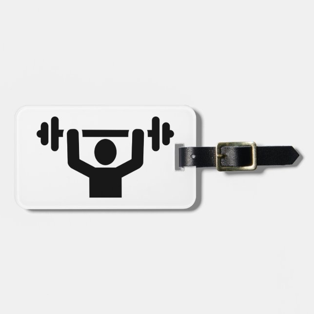 Powerlifting Weightlifting Gepäckanhänger (Vorderseite horizontal)