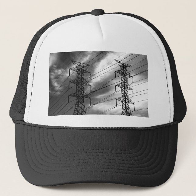Powerlinie dbl bw truckerkappe (Vorderseite)