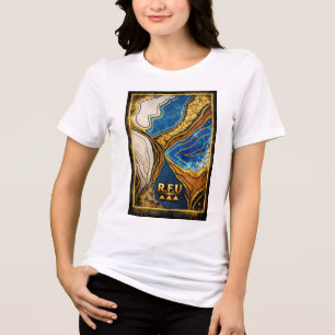 PowerOf3Brand Abstrakte Street Art T-Shirt Tri-Blend Shirt