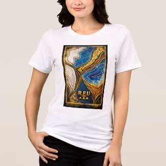 PowerOf3Brand Abstrakte Street Art T-Shirt Tri-Blend Shirt