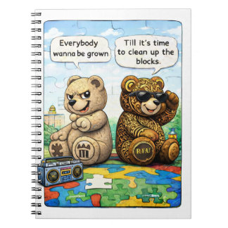 PowerOf3Brand “Little Visionary” Urban Puzzle Art Notizblock