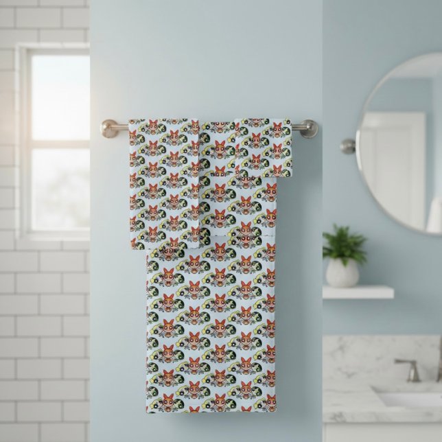 powerpuff girls Bath Towel Set (Von Creator hochgeladen)