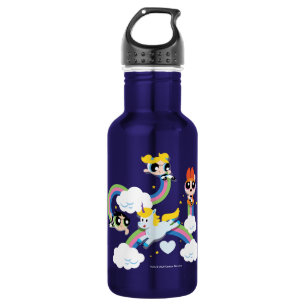 Powerpuff Girls & Donny Rainbow Pattern Edelstahlflasche