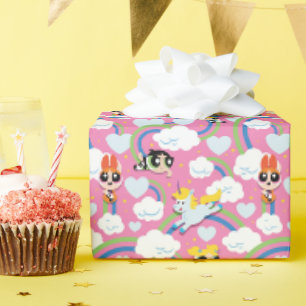 Powerpuff Girls & Donny Rainbow Pattern Geschenkpapier