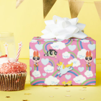 Powerpuff Girls & Donny Rainbow Pattern Geschenkpapier