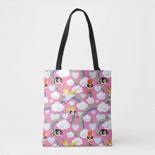 Powerpuff Girls & Donny Rainbow Pattern Tasche (Vorderseite)