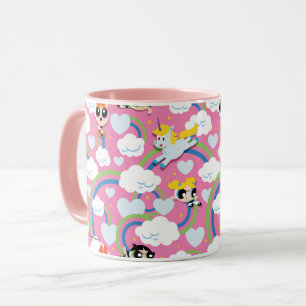 Powerpuff Girls & Donny Regenbogenmuster Tasse