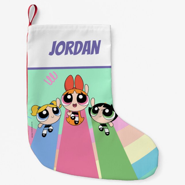 Powerpuff Girls Fly High Kleiner Weihnachtsstrumpf (Vorderseite)