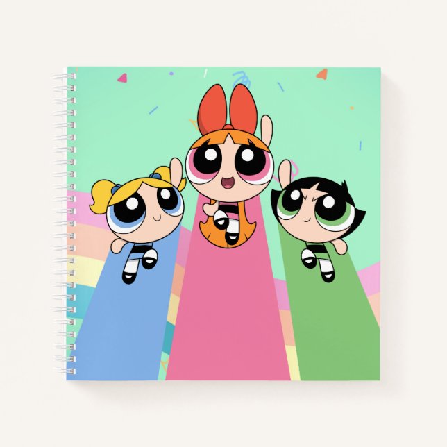 Powerpuff Girls Fly High Notizbuch (Vorderseite)