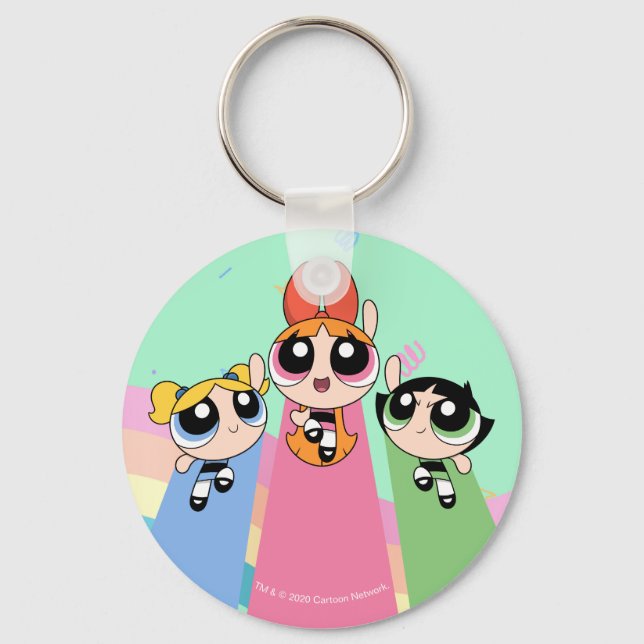 Powerpuff Girls Fly High Schlüsselanhänger (Vorderseite)