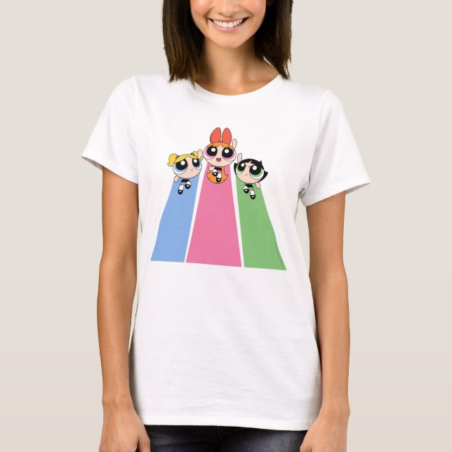 Powerpuff Girls Fly High T-Shirt (Vorderseite)