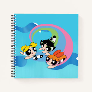 Powerpuff Girls Fly Through The Sky Notizbuch