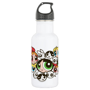 Powerpuff Girls-Gesichtspatch Edelstahlflasche