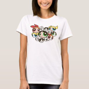 Powerpuff Girls-Gesichtspatch T-Shirt