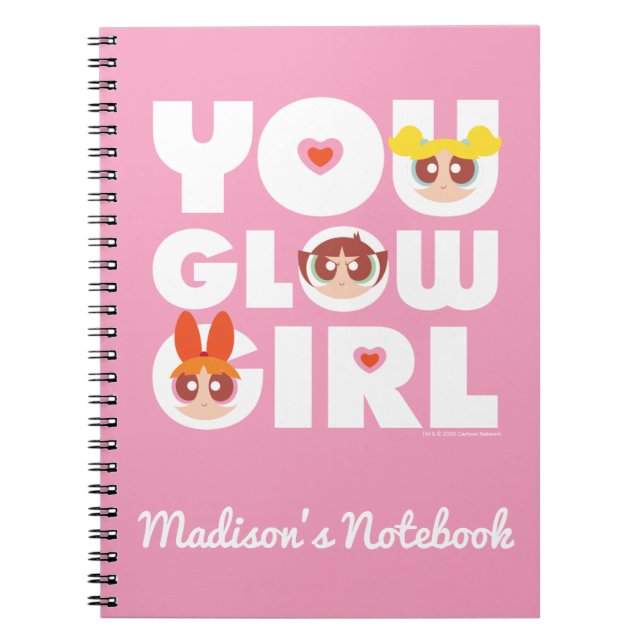 Powerpuff Girls: Ihr Glow Girl Notizblock (Vorderseite)