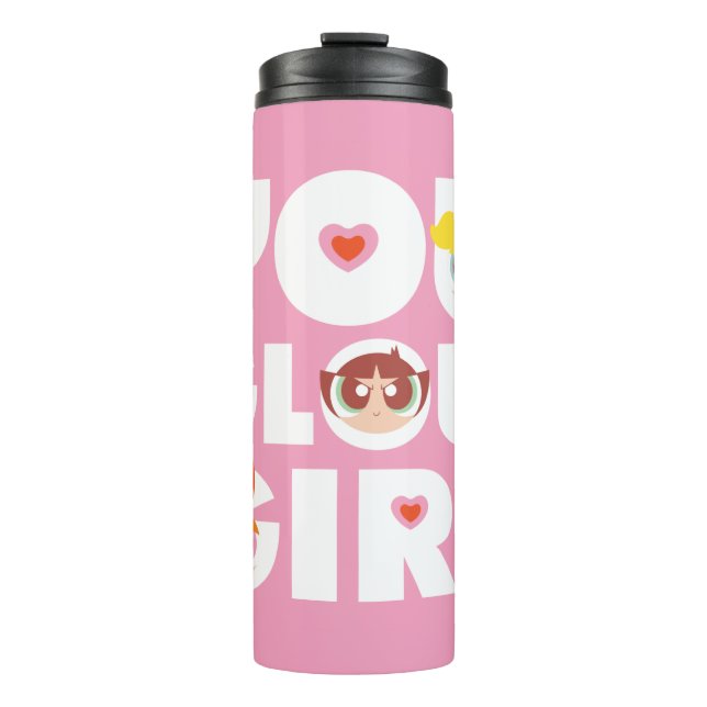 Powerpuff Girls: Ihr Glow Girl Thermosbecher (Vorderseite)