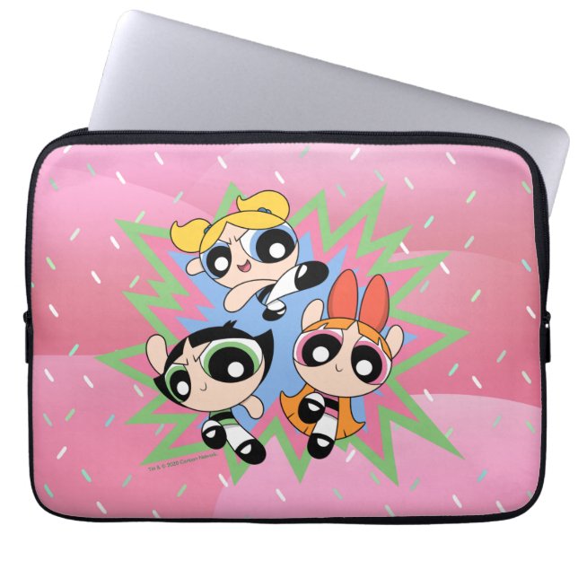 Powerpuff Girls Powfactor Laptopschutzhülle (Vorderseite)