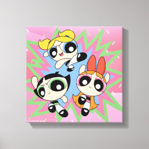 Powerpuff Girls Powfactor Leinwanddruck