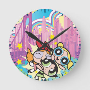Powerpuff Girls-Regel Runde Wanduhr