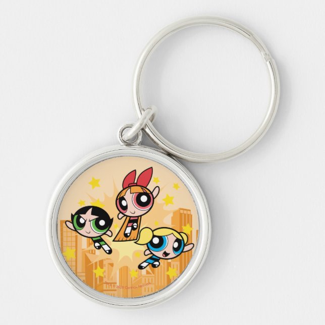 Powerpuff Girls Rettete den Tag Schlüsselanhänger (Vorne)