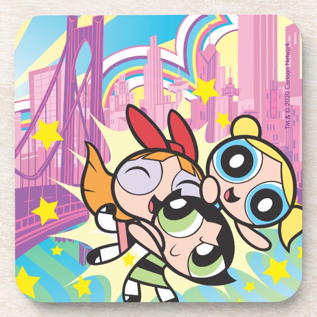 Powerpuff Girls Rule Getränkeuntersetzer (Vorderseite)