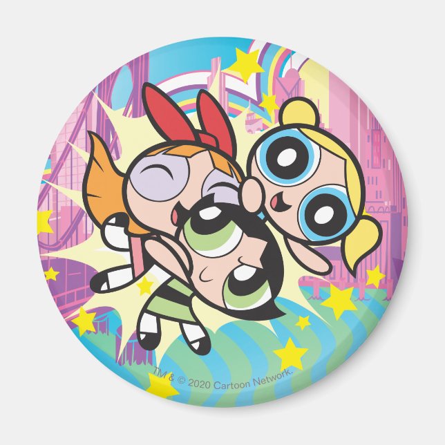Powerpuff Girls Rule Magnet (Vorne)