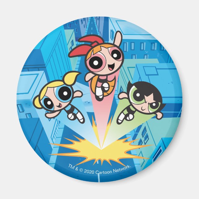 Powerpuff Girls starten in die Luft Magnet (Vorne)
