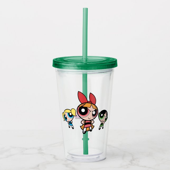 Powerpuff Girls Super Fierce Acryltrinkbecher (Vorderseite)