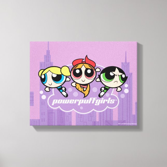 Powerpuff Girls Team Logo Leinwanddruck (Vorderseite)